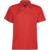 Bright Red Mens Eclipse Pique Polos